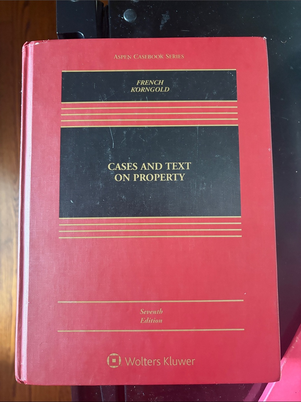Cases and Text on Property Hardcover Book - Red